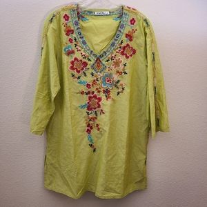Women shirt with embroidery, size M